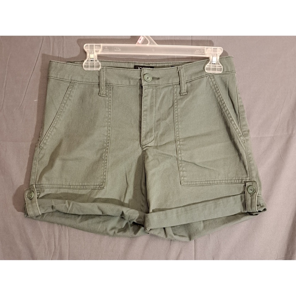Jones New York Utility Button Shorts Women's Size 6 Green